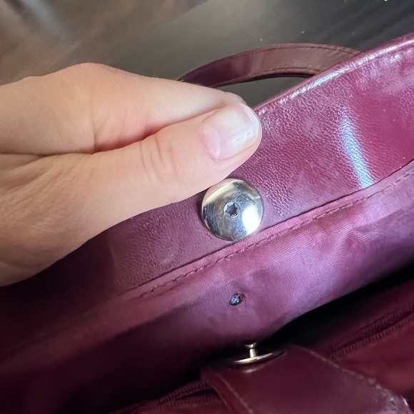 Vintage Victoria Secret Burgundy Hand Bag - Picture 8 of 8